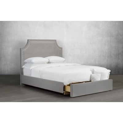Full Upholstered Bed R-195 with drawer